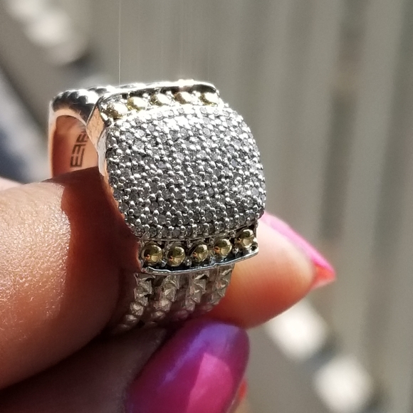 Effy 18k sterling silver diamond  wheaton ring - Picture 16 of 16